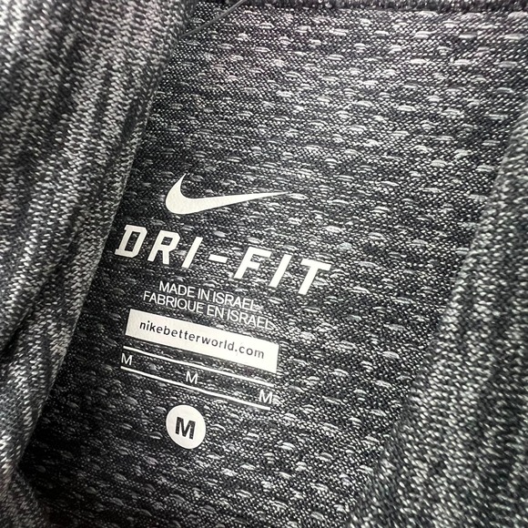 Nike Top Women's Medium Gray Heather Cowl Neck Long Sleeve Drawstrings‎ Pullover - Picture 5 of 11
